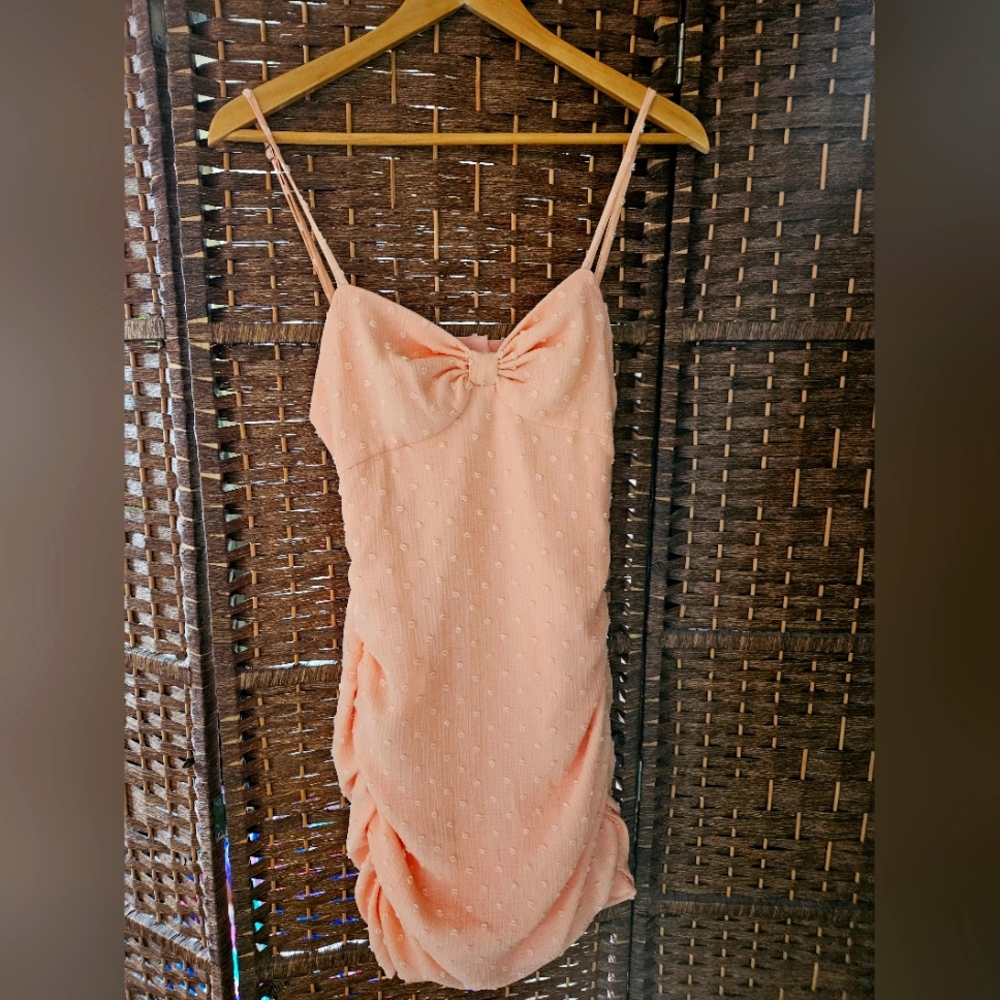 NBD coral mini dress Small